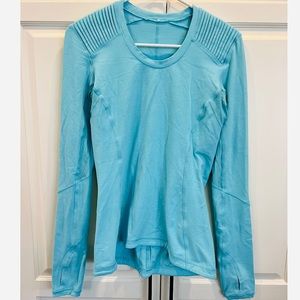 Light blue lululemon long-sleeve size 8
